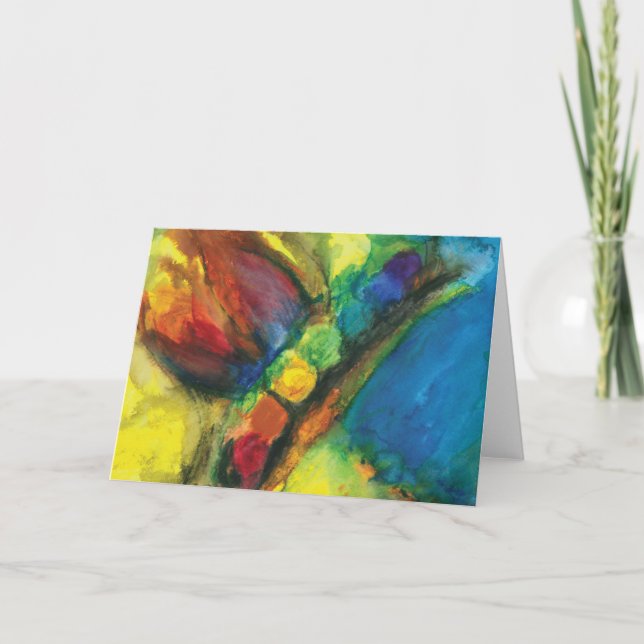 Chakra Flutterbys energetic greeting card (Front)