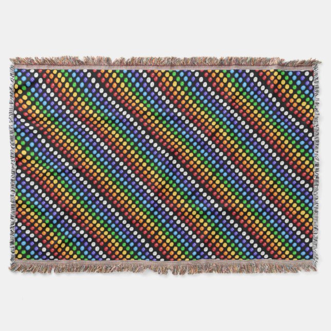 Chakra Gems Throw Blanket (Front)