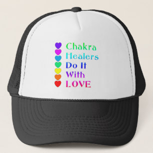 Chakra Healers Do It With Love in Rainbow Colors Trucker Hat
