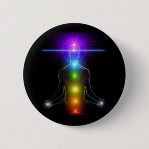 CHAKRA LIGHTS 6 CM ROUND BADGE