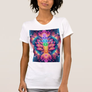 Chakra Lotus Ascension — Sacred Geometry Radiance T-Shirt