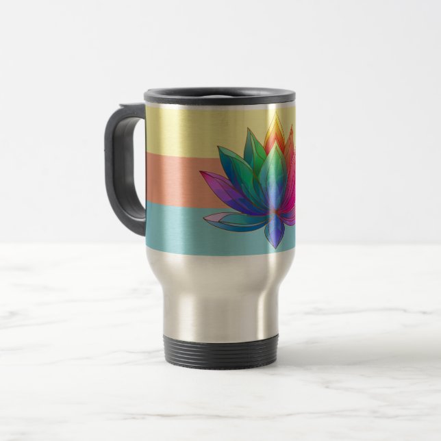 Chakra Lotus Energy Coffee Mug (Front Left)