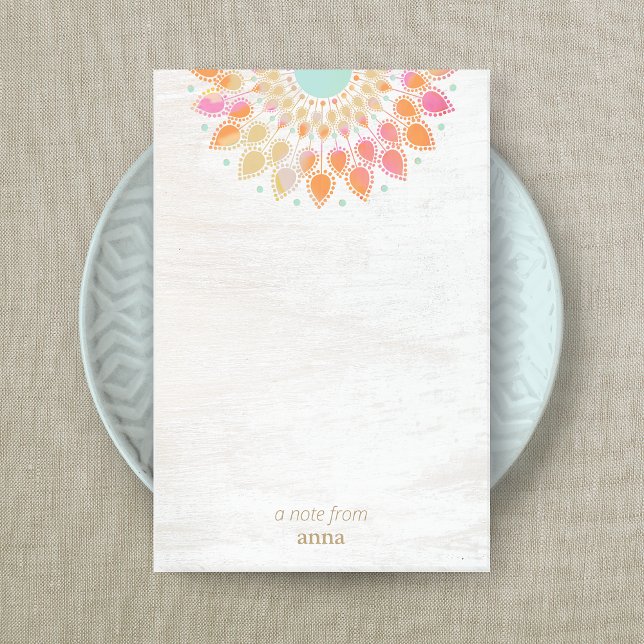 Chakra  Lotus Flower Mandala Floral  Notepad (Creator Uploaded)