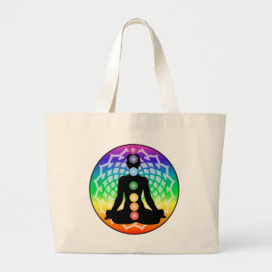 Chakra Lotus Tote – Rainbow Yoga & Energy Art
