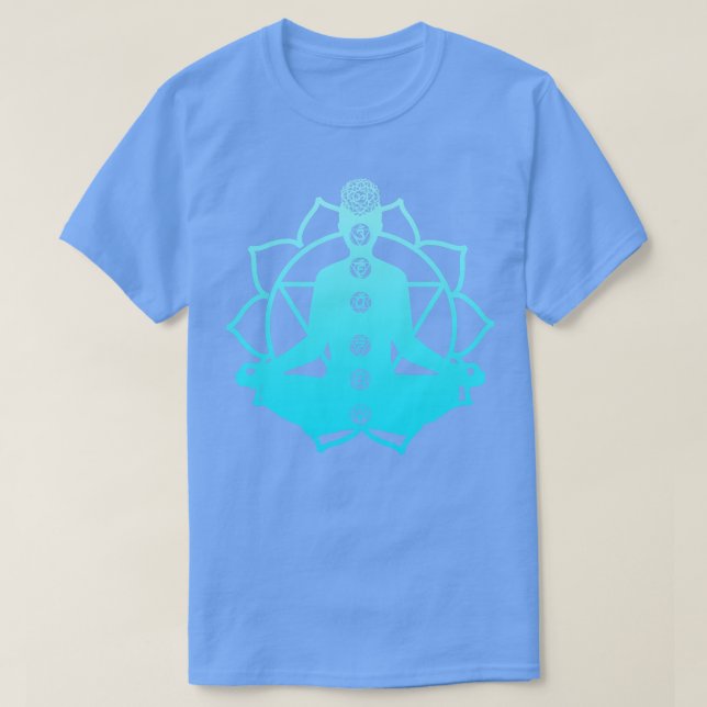 Chakra Meditation Spirituality Yoga Om Zen T-Shirt (Design Front)