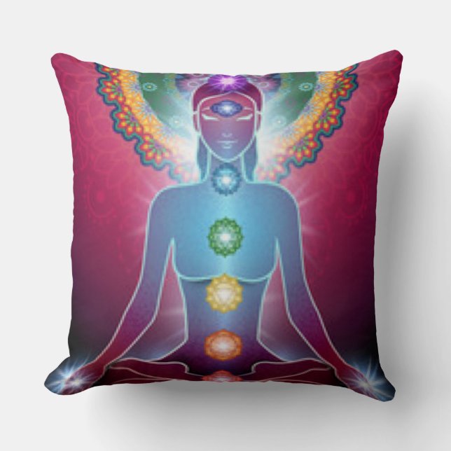 Chakra Meditation Yoga Cushion (Front)