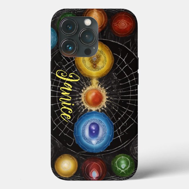 Chakra Monogram Case-Mate iPhone Case (Back)