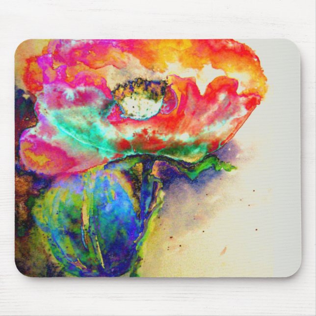 Chakra Poppy Mouse Pad (Front)