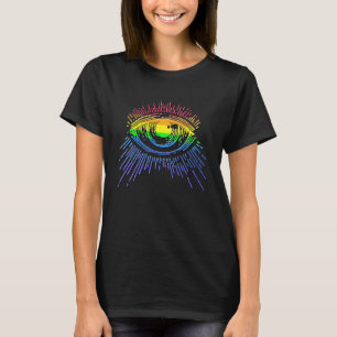 Chakra Power Eye All Seeing Rainbow Chakra Colors T-Shirt