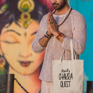 Chakra Quest Personalised Yoga Meditation Boho Tote Bag