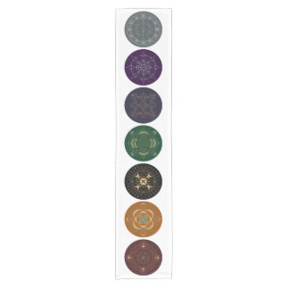 Chakra Shadow Mandala Multi-Colour Table Runner