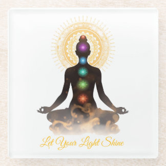 Chakra Silhouette Coaster – Let Your Light Shine