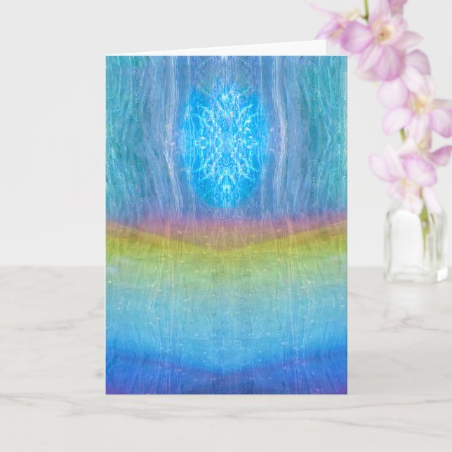Chakra Simmer, Rainbow Light, Ethereal  Meditation Card (Orchid)