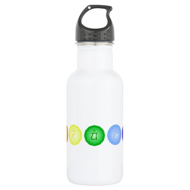 Chakra Symbols 532 Ml Water Bottle (Front)