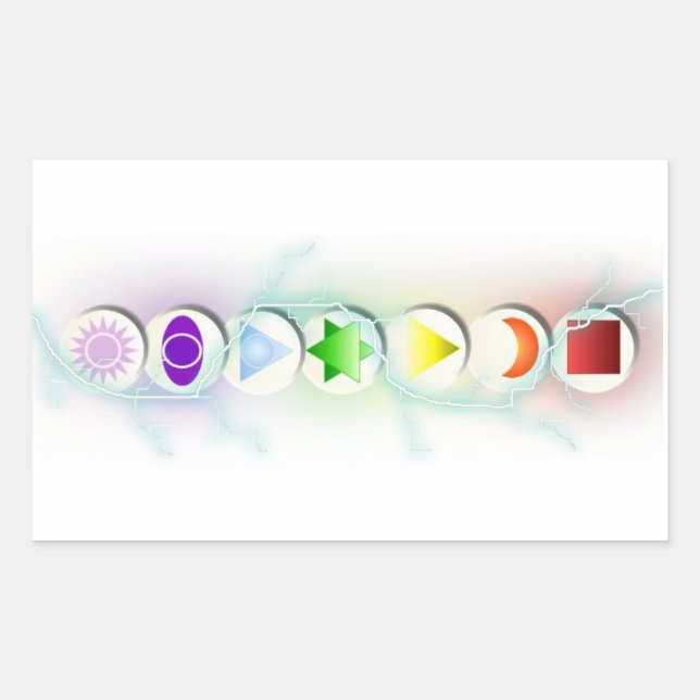 Chakra Symbols Sticker (Front)