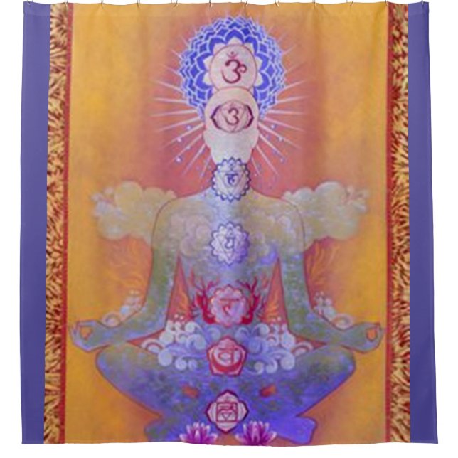 CHAKRA SYSTEM shower curtain (Front)