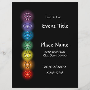 Chakras 8.5 x 11 Event Flyer
