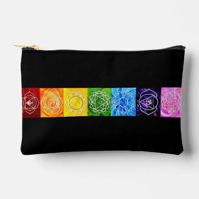 Chakras Accessory Pouch (Front)