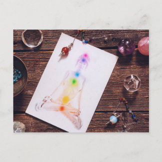 chakras and balance postcard