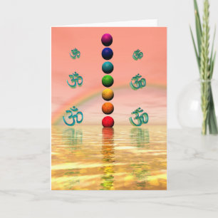 chakras pink card