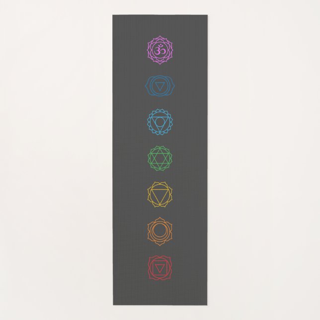 Chakras  yoga mat (Front)
