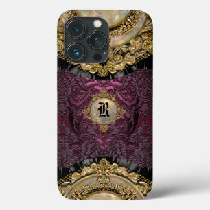 Chalchadoriz Elegance Girly Monogram iPhone 13 Pro Case