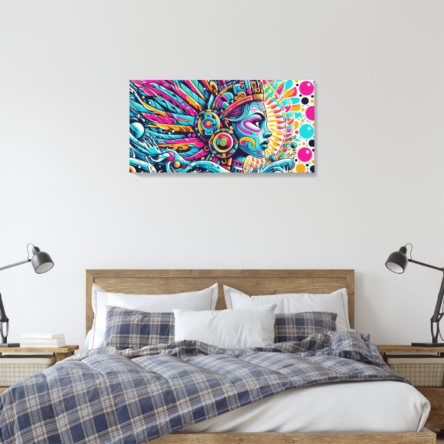 Chalchiuhtlicue Canvas Print (Insitu(Bedroom))