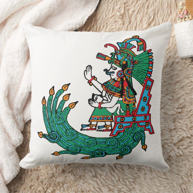 Chalchiuhtlicue – Goddess of Flowing Waters Cushion (Blanket)