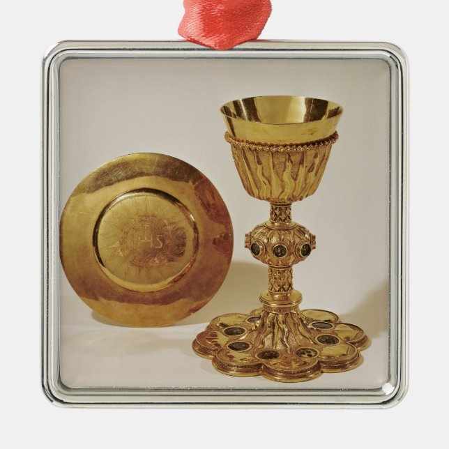 Chalice and paten metal tree decoration (Front)