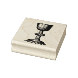 Chalice Catholic Mass Religious Rubber Stamp