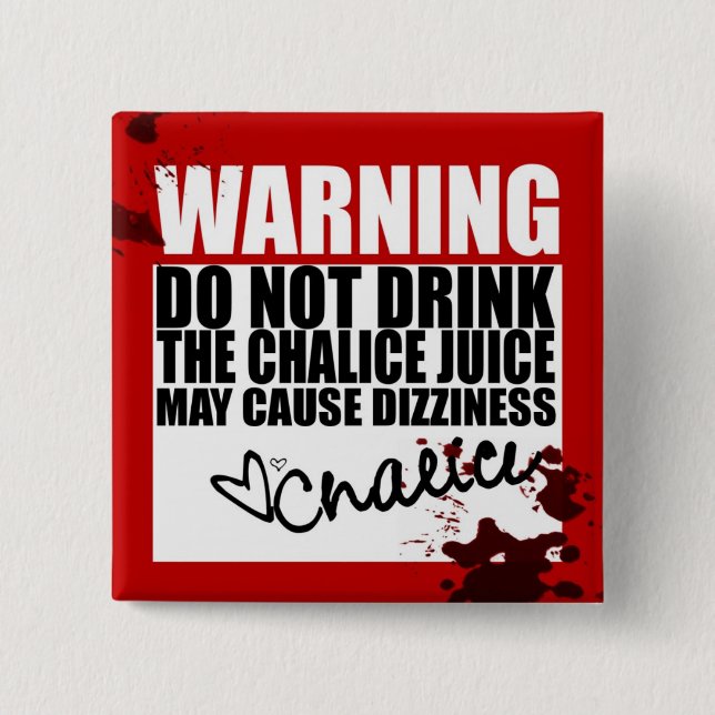Chalice Juice 15 Cm Square Badge (Front)
