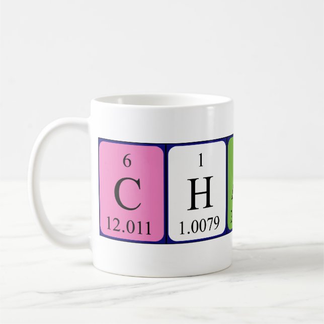 Chalice periodic table name mug (Left)