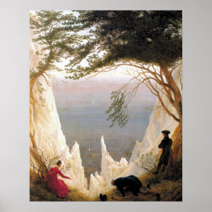 Chalk Cliffs on Rugen Caspar David Friedrich Poster