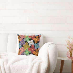 Chalk Daisies Cushion