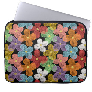 Chalk Daisies Laptop Sleeve
