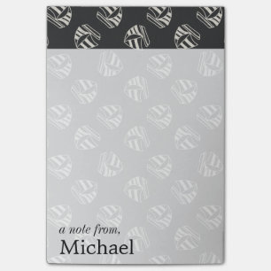Chalk Drawn Sailboat Pattern Add Your Name Post-it Notes