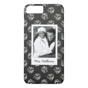 Chalk Drawn Sailboat Pattern   Your Photo & Name Case-Mate iPhone Case
