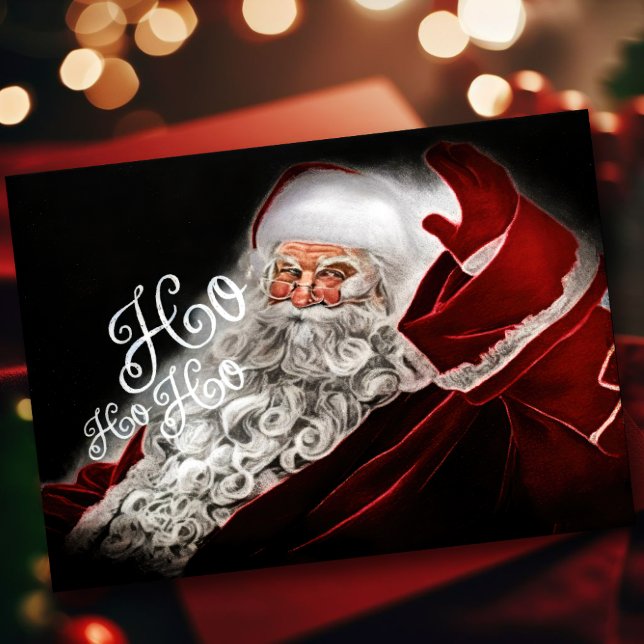 Chalk Drawn Santa Holiday Card (Creator Uploaded)