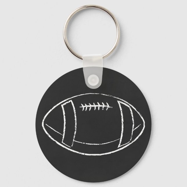 chalk football key ring (Front)