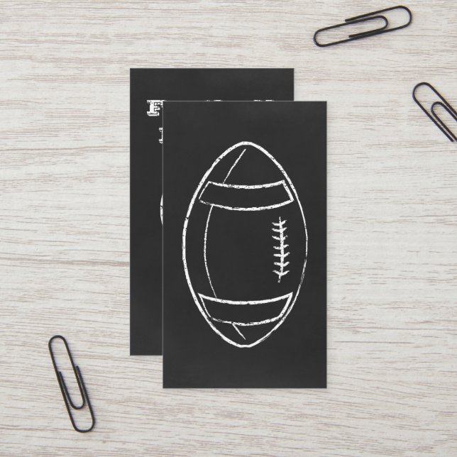 chalk football player card (Front/Back In Situ)