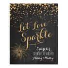Chalk Glitter Let Love Sparkle, Sparkler Send off