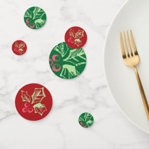 Chalk Mistletoe Pattern Confetti