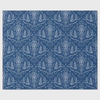 Chalk nutcracker doodle Christmas Wrapping Paper