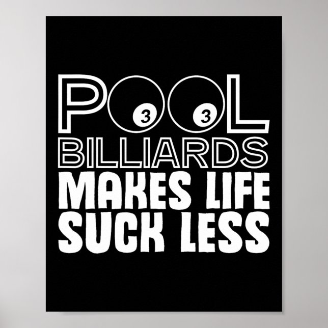 Chalk Rack Eight-ball Bar Table Billiards Snooker  Poster (Front)