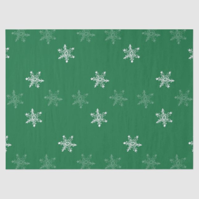 Chalk Snowflake Pattern Tissue Paper (Front)