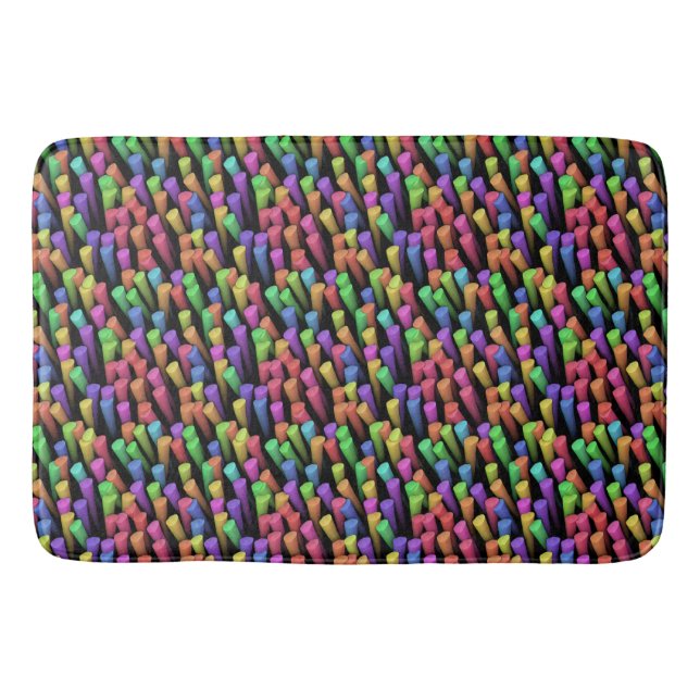 Chalk Sticks 1 Bath Mat (Front)