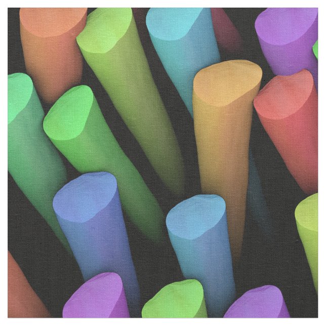 Chalk Sticks 1 Custom Fabric (Close Up)
