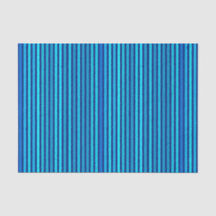 Chalk Stripes - Cobalt and Sky Blue Tissue Paper