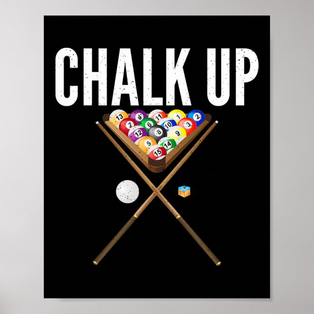 Chalk Up Pool Billiards  Poster (Front)