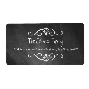 Chalkboard Address Label